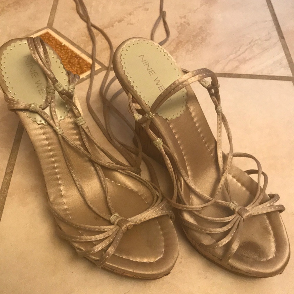 Nine West Lace up Wedges
